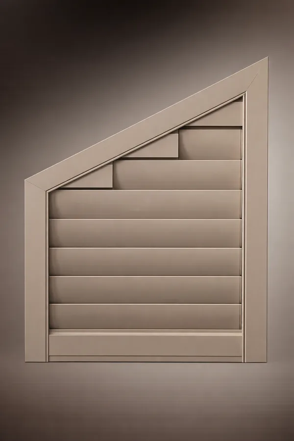 Dreieckiger Aluminium-Shutter nach Maß